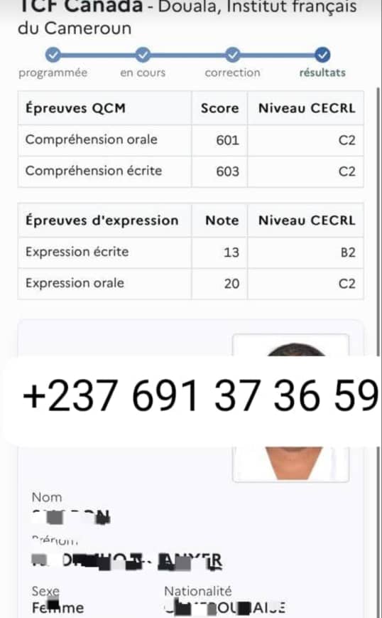 Comment connaître ses scores au TCF Canada